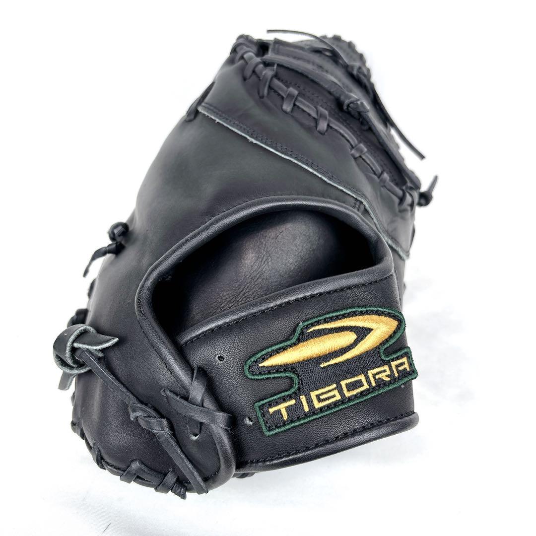 【美品】TIGORA　ファーストミット　右投げ用　軟式グローブ 　ブラック