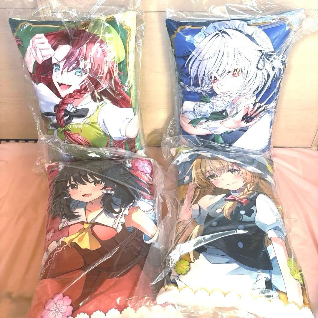 東方Project クッション　霧雨魔理沙　十六夜咲夜　紅美鈴　博麗霊夢