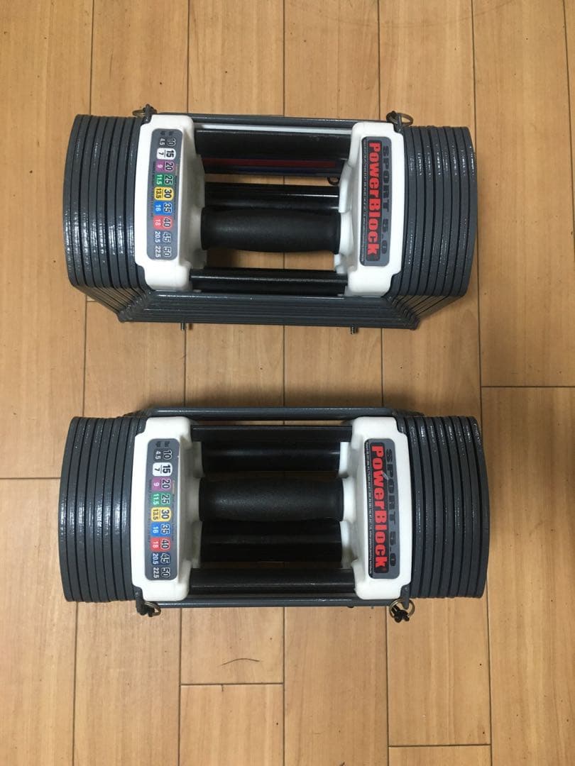 ①POWERBLOCK SPORT5.0パワーブロック ダンベル 23Kg×1個