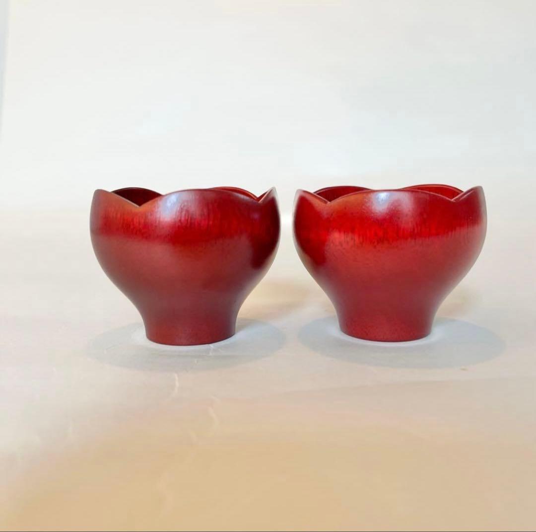 奥の麻衣子　漆　ぐい呑　豆鉢　2個　漆器