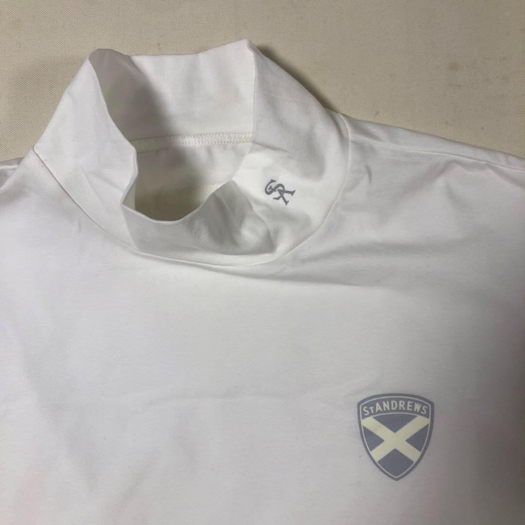 未使用 セントアンドリュース◆長袖 モックネック ウェア◆ホワイト LLサイズ