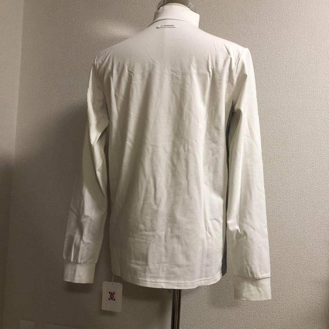 未使用 セントアンドリュース◆長袖 モックネック ウェア◆ホワイト LLサイズ