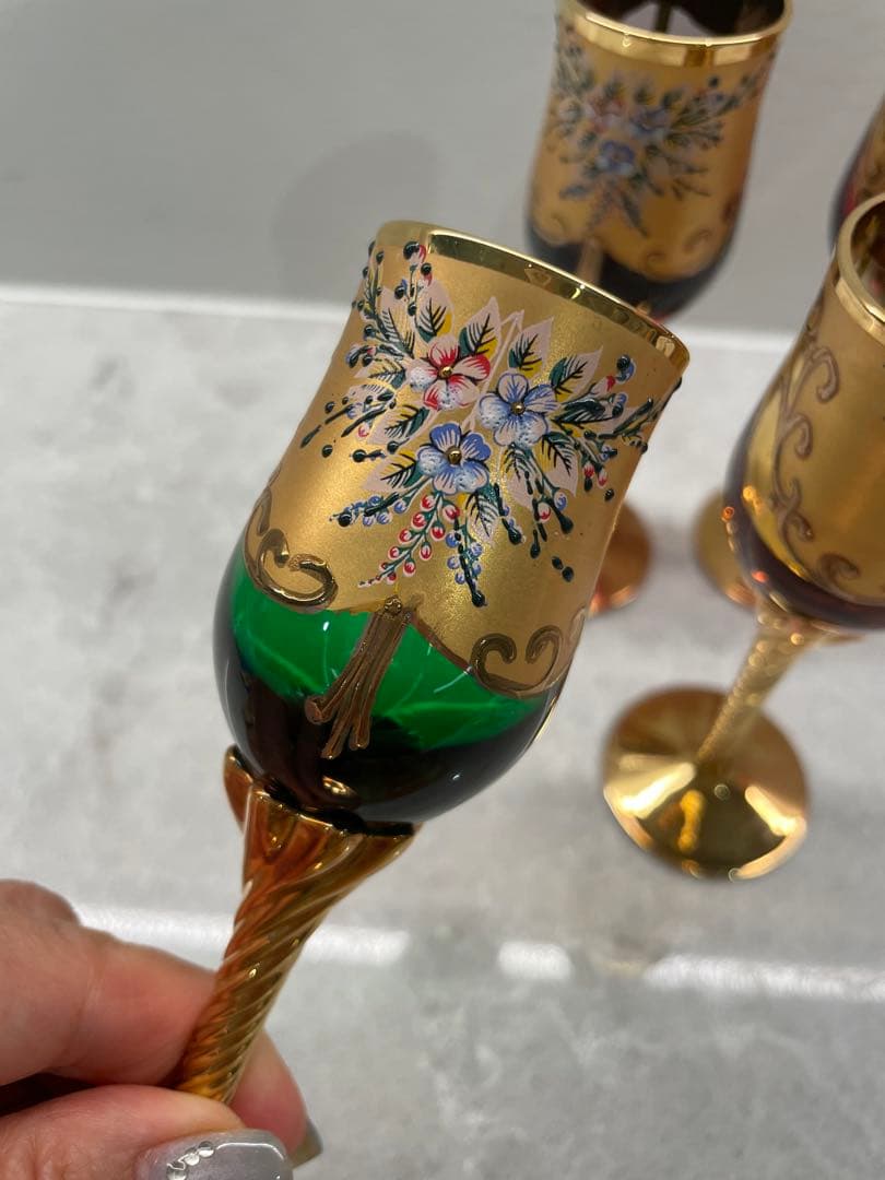 希少　k24皇室用ベネチアングラス