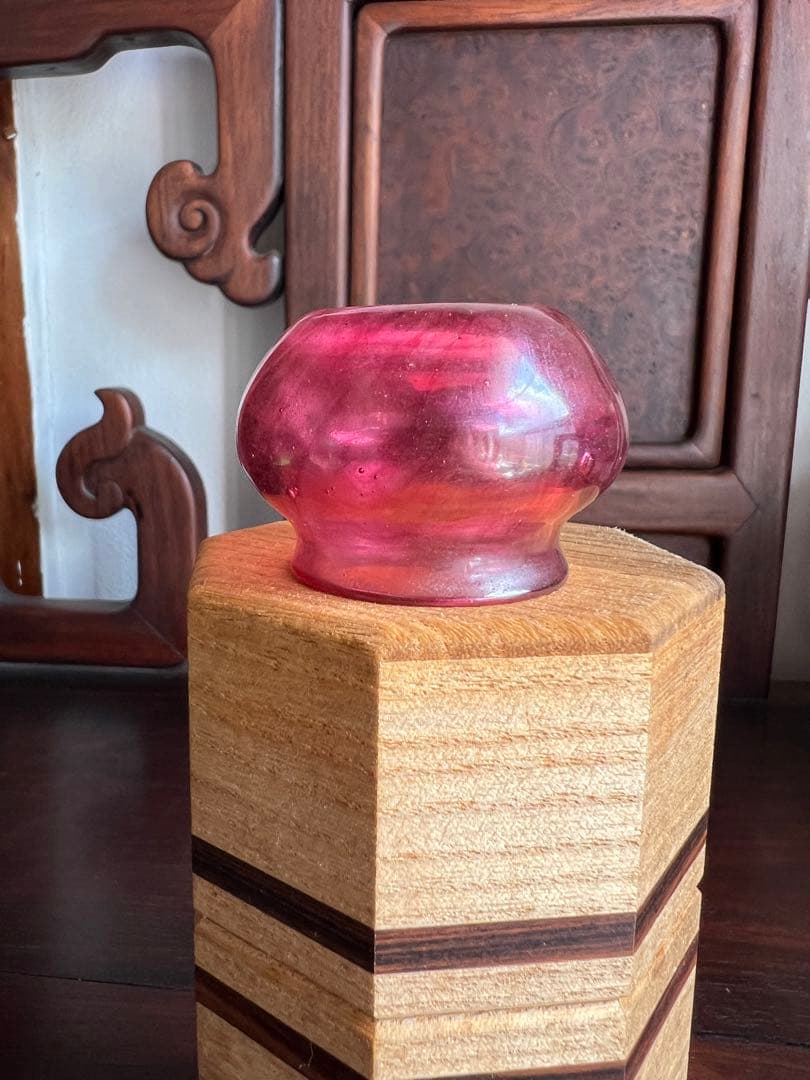 ガラス　中国美術 古書道具 水盂 水丞 唐物