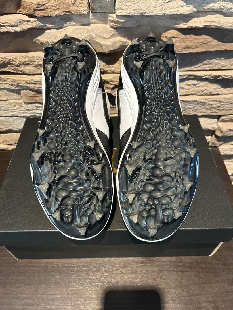 Nike Jordan ミッドカット スパイクシューズ 白黒