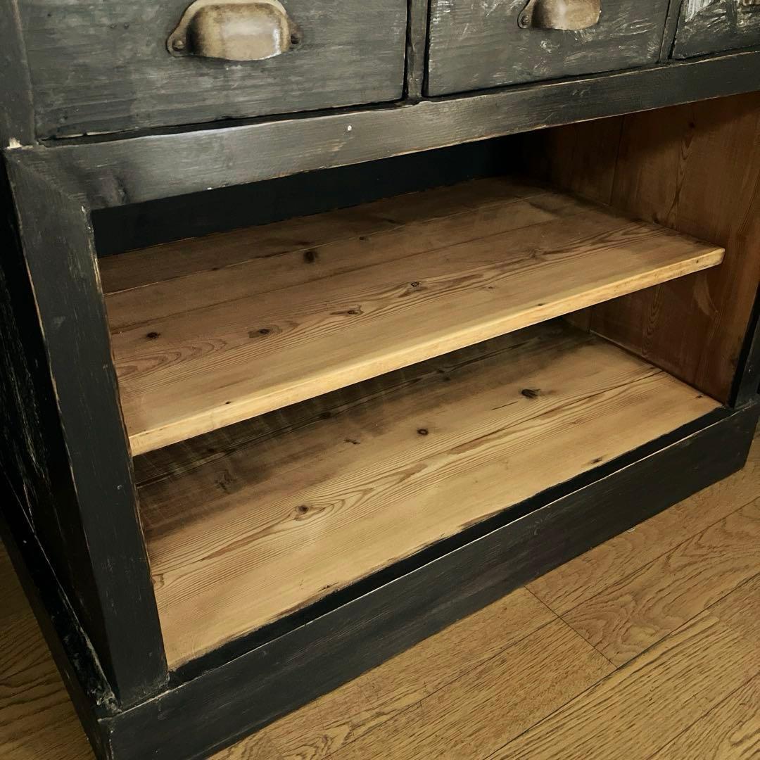 フランス アンティーク シェルフ インダストリアルラック キャビネット