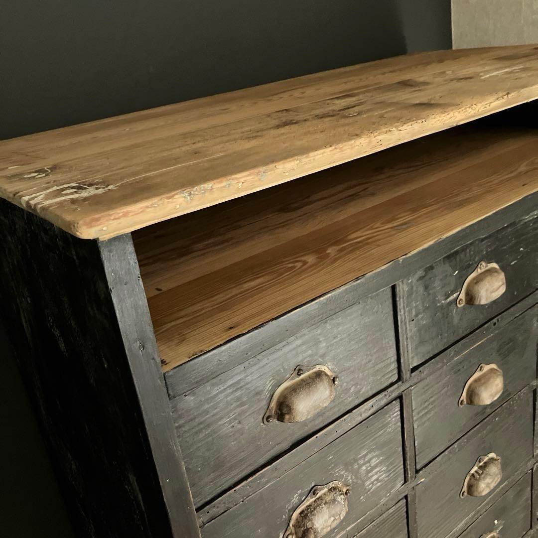 フランス アンティーク シェルフ インダストリアルラック キャビネット