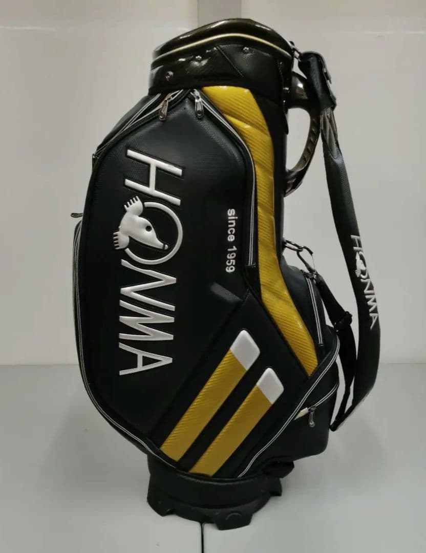 HONMA ホンマ キャディバッグ ゴルフバッグ ブラック/ゴールド