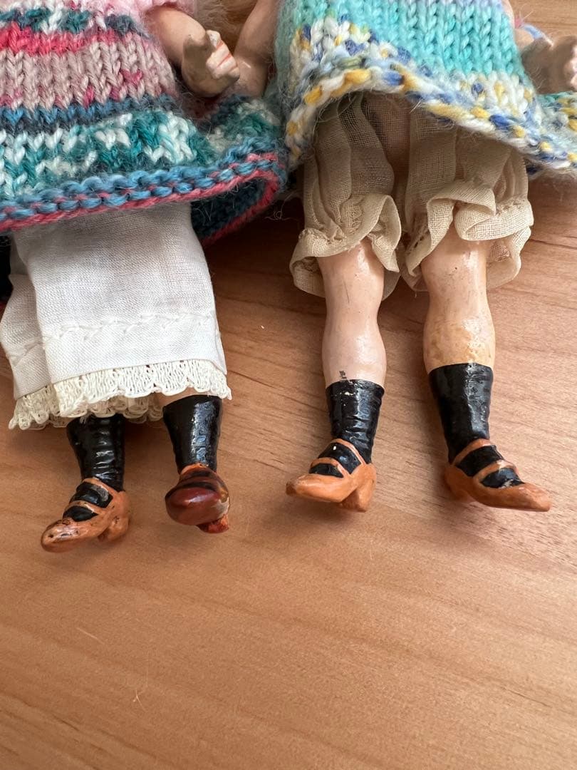 【アンティーク】シモンハルビッグ/カマー＆ラインハルトミニョネット15cmペア