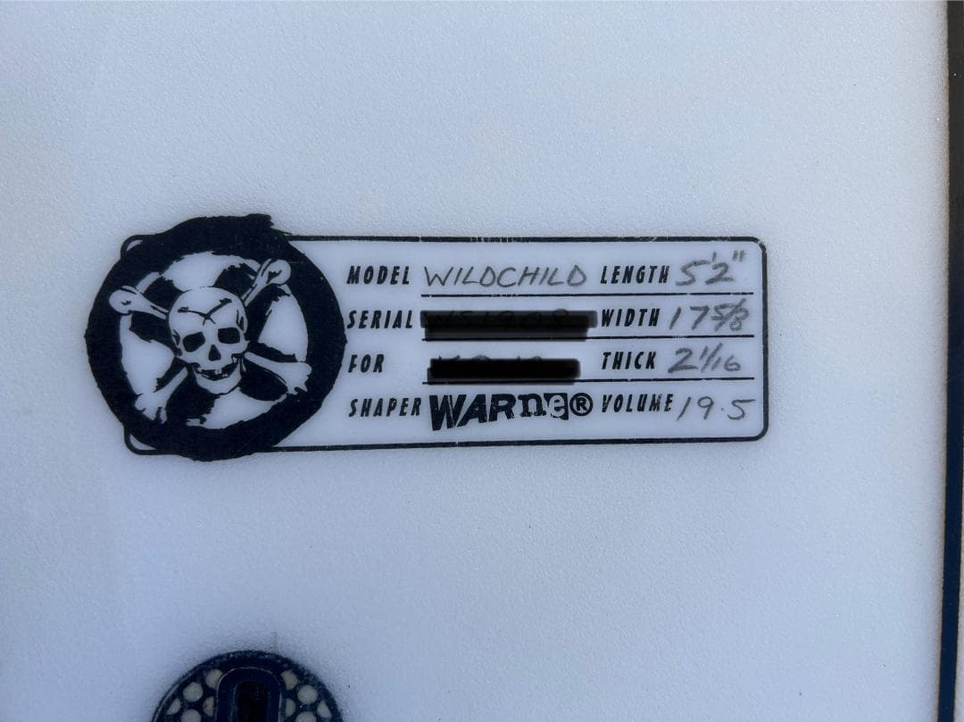 ワーナーサーフボード　キッズ　中古サーフボー 5.2