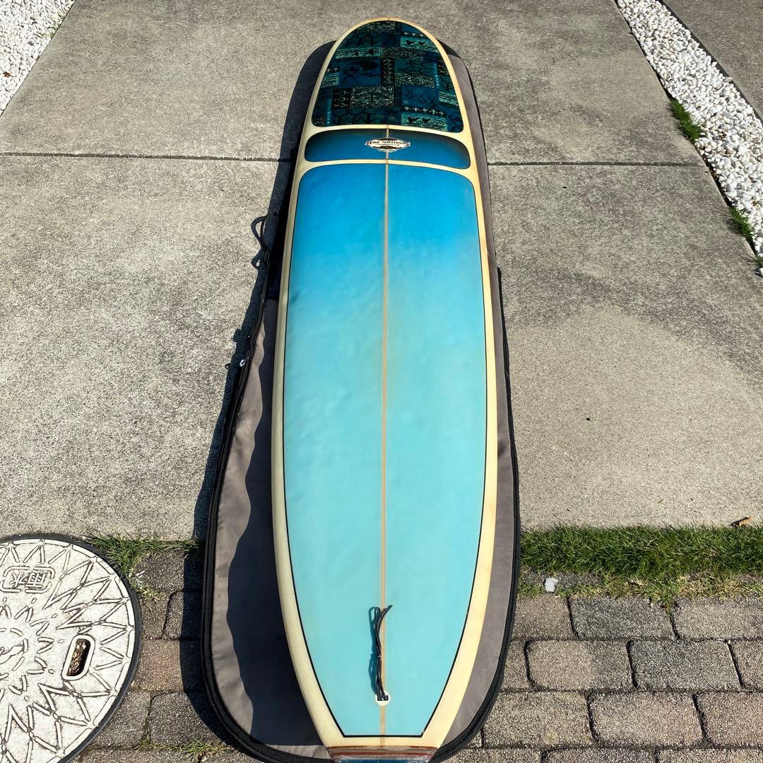 ロングボードRobertAugustマークマーティンソン9.6フィートリペア済