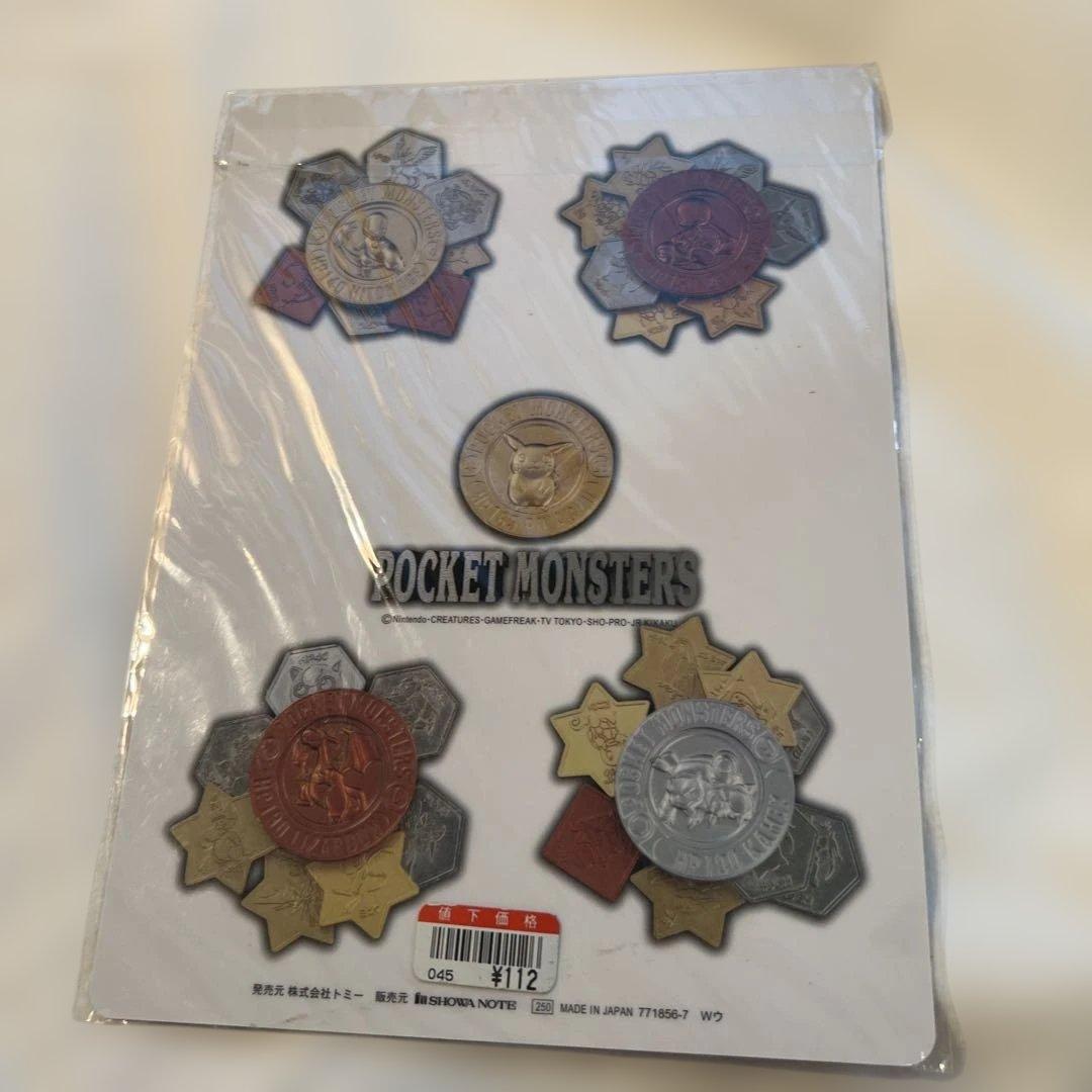 ポケモン　レトロ　ピカチュウ　当時品　下敷き　シール　ポケットモンスター