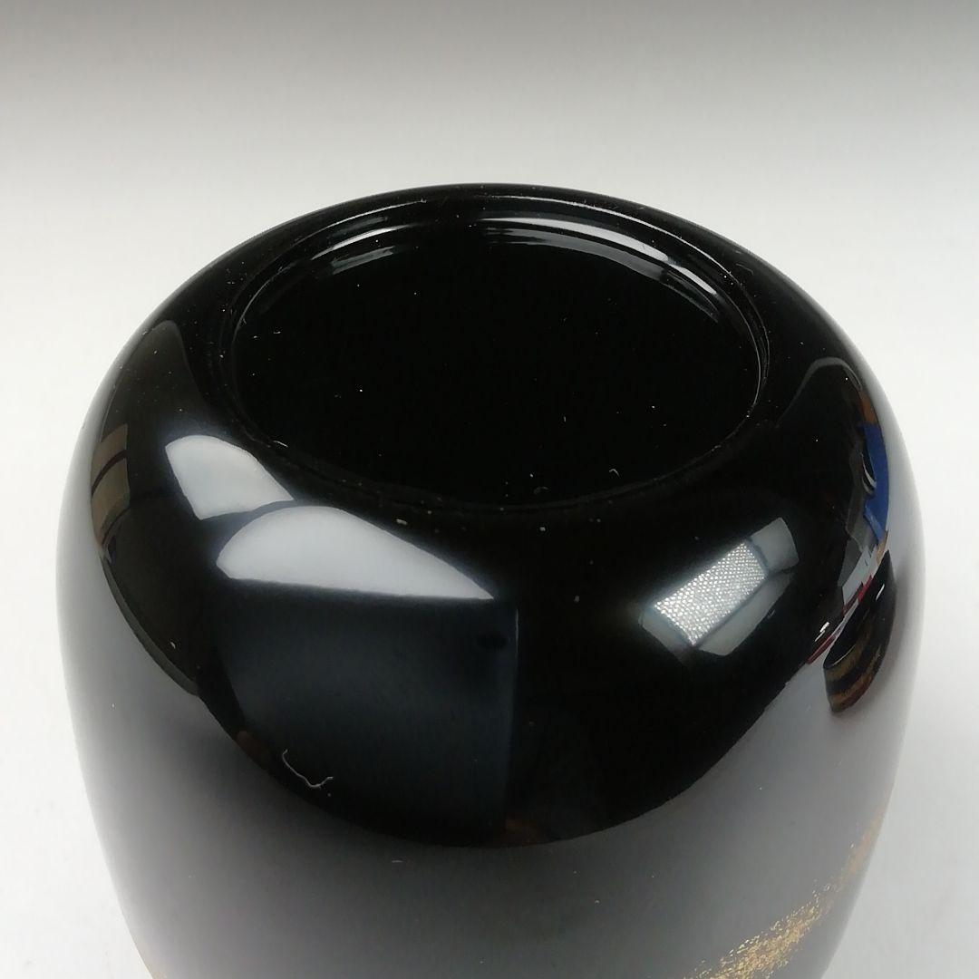 Ｔ８３２　棗　『紅富士蒔絵』『輪島塗』『中棗』『蒔絵師　黒川和禅』　共箱　茶道具