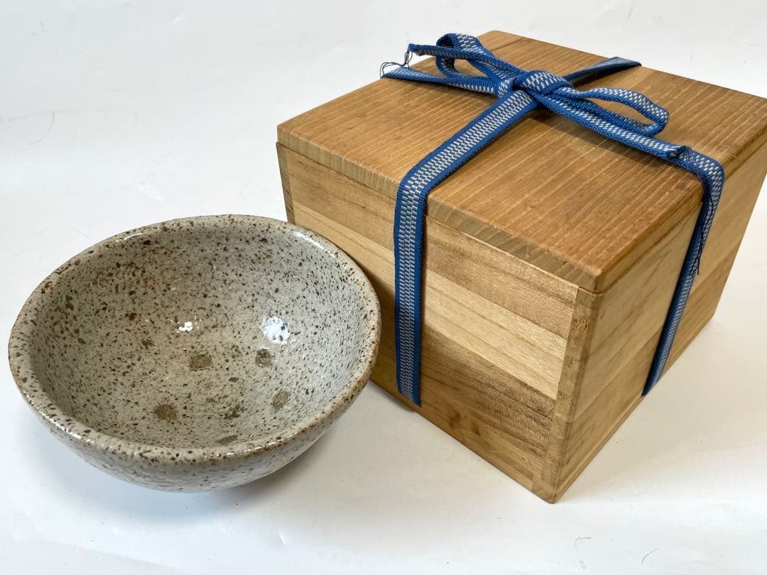 陶芸家　テーラー　上口愚朗　茶碗　抹茶碗　川喜田半泥子　箱書なし　箱付き