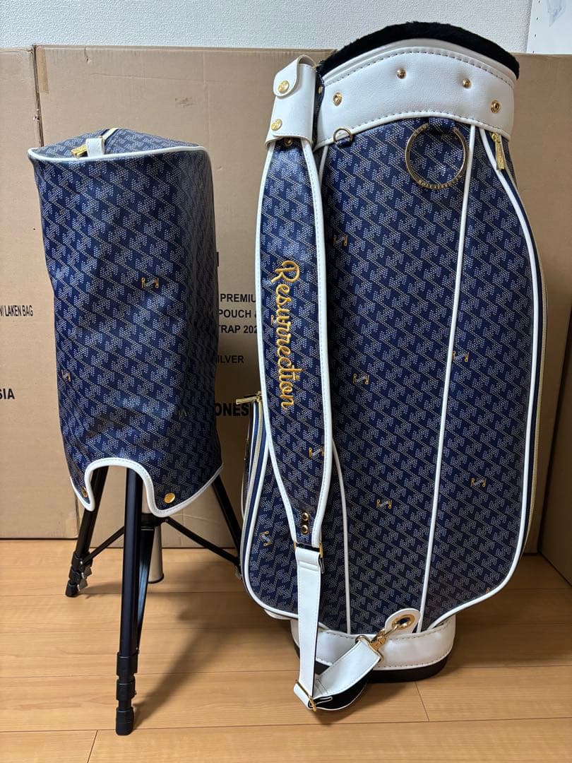 Resurrection RALLINA キャディバッグ レザレクションネイビー