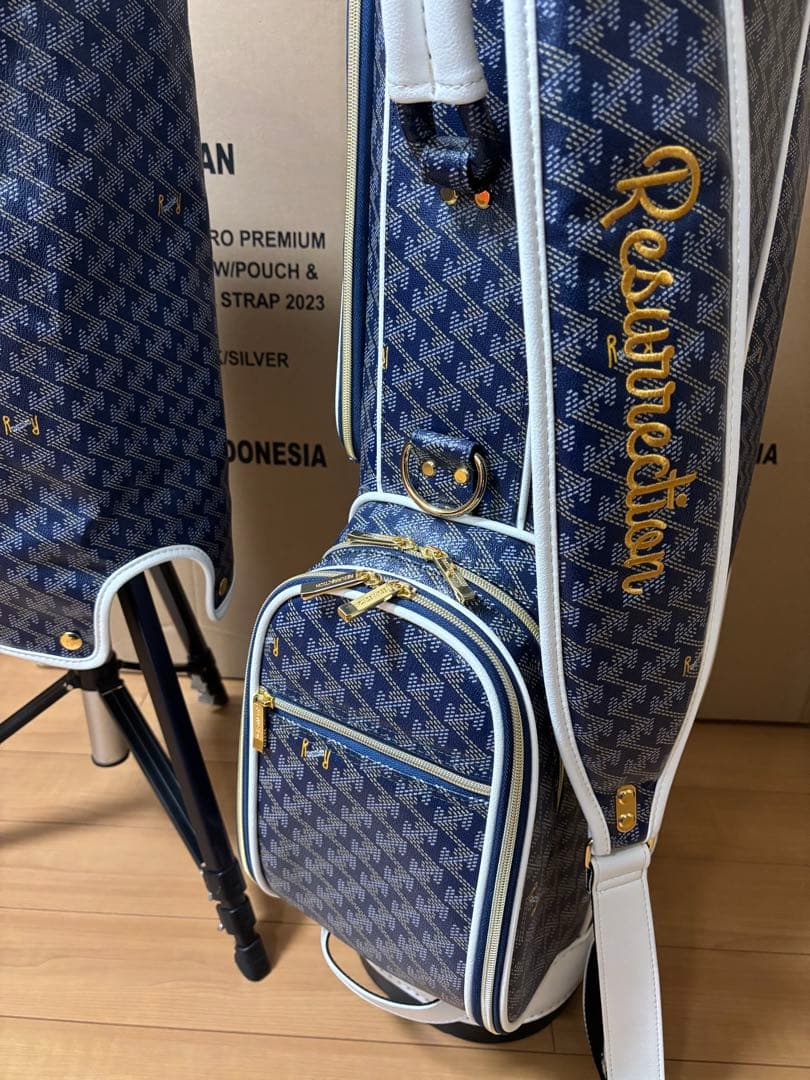 Resurrection RALLINA キャディバッグ レザレクションネイビー