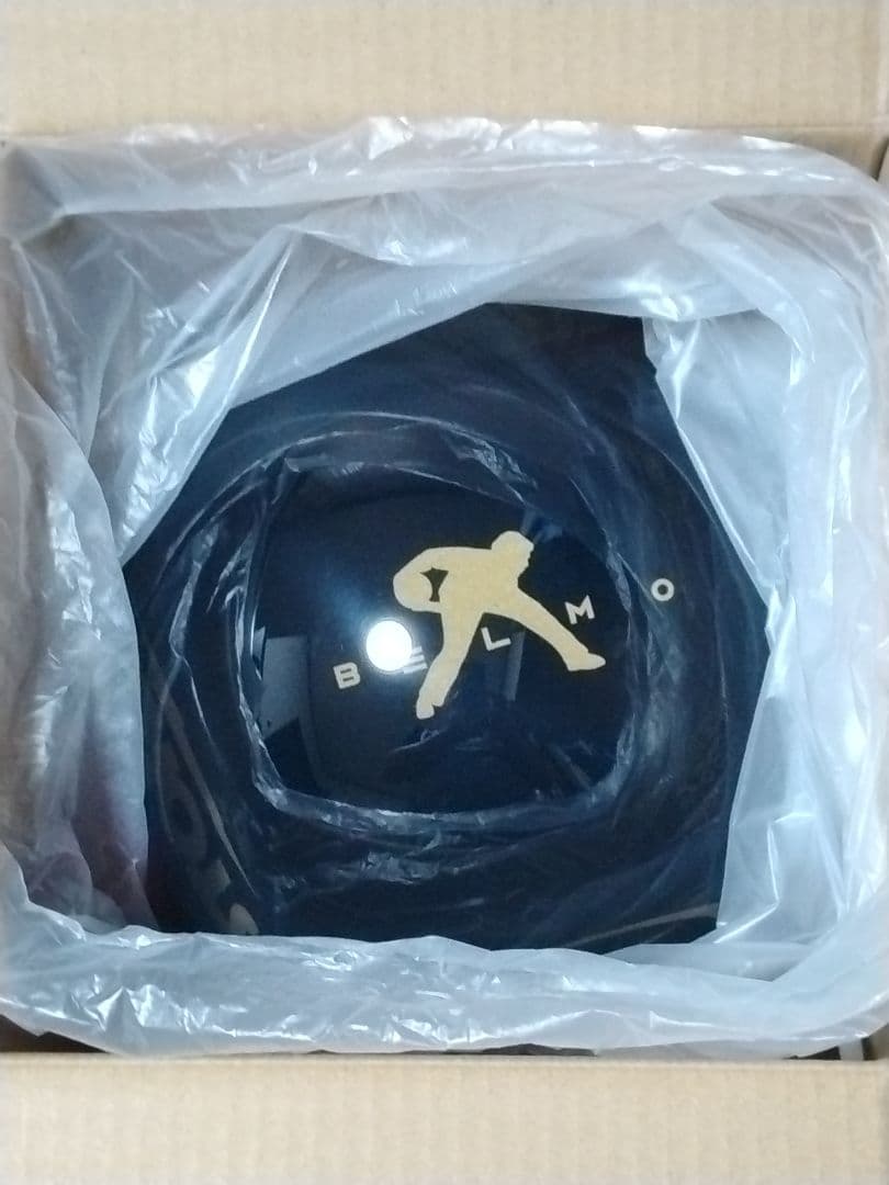 【新品】クリア・ストーム・ブラック・ゴールド・ベルモ　15ポンド　スペアボール