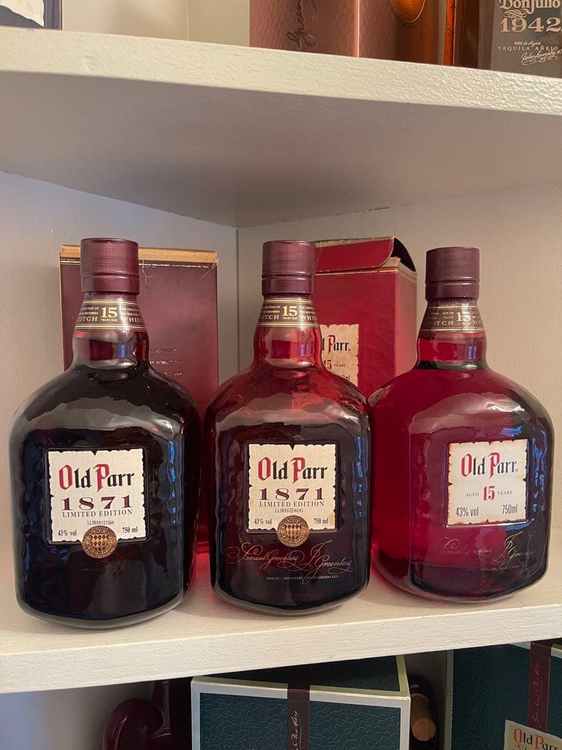 Old Parr 1871 15年 限定版ウイスキー 750ml３本セット