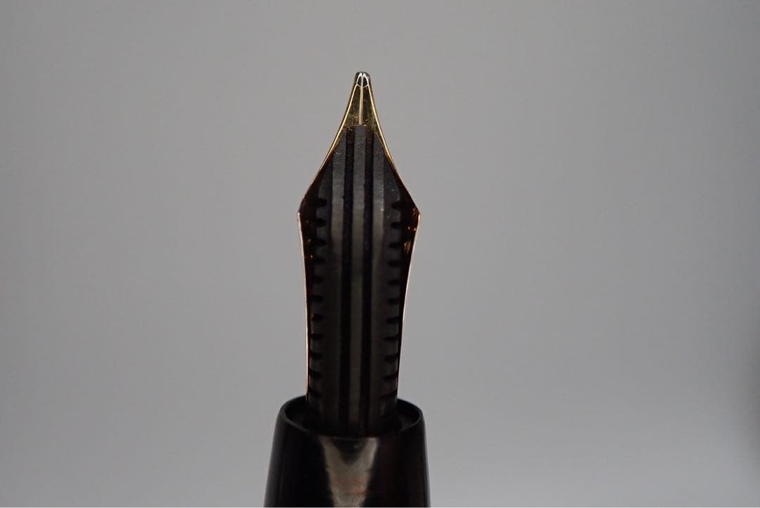 モンブラン NO.744｜ピンストライプゴールド｜吸入方式｜ヴィンテージ｜万年筆