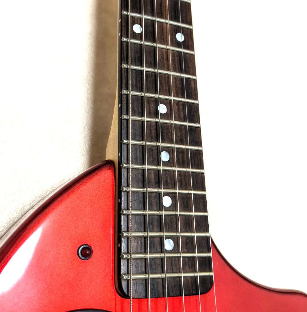 【超美品】ZO-3 芸達者 メタリックレッド アンプ内蔵ミニギター ケース付