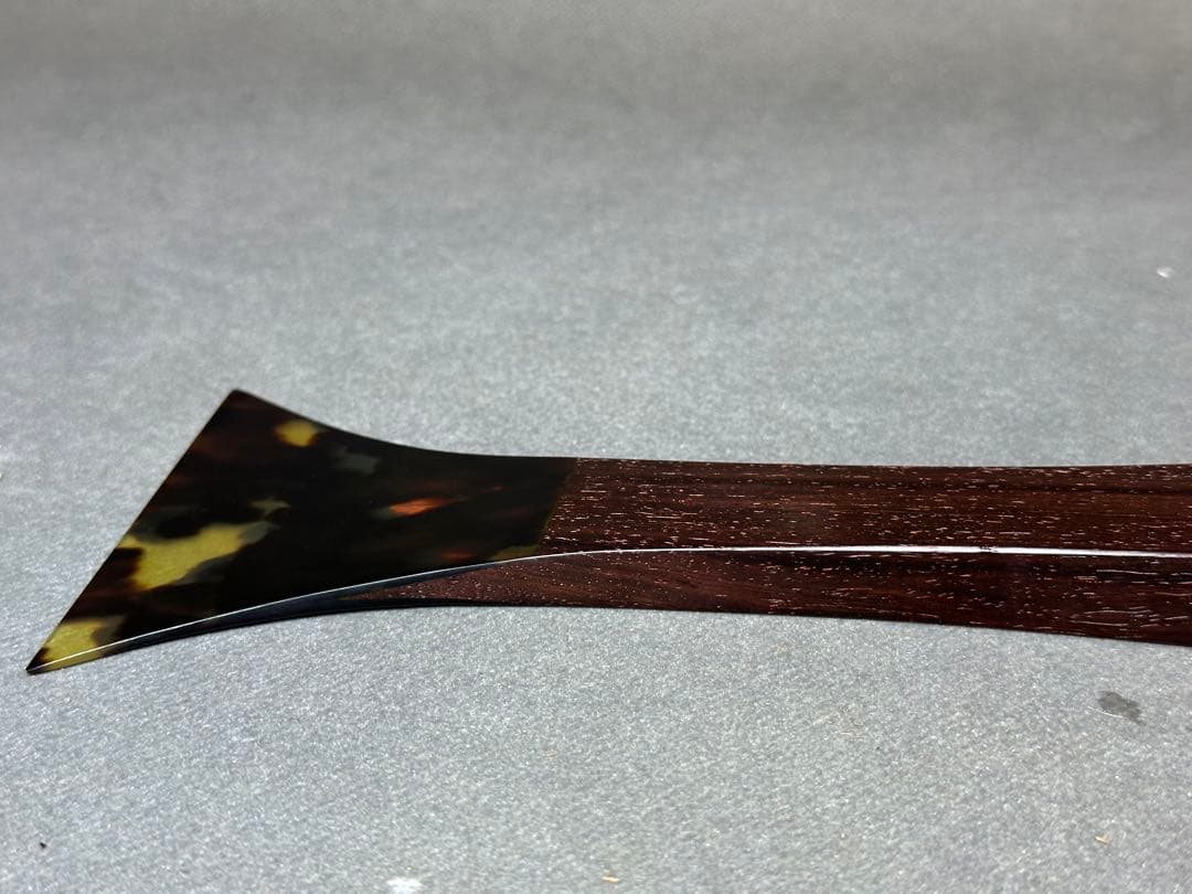 希少品　津軽三味線　撥バチ　鼈甲撥天然素材　和楽器　民謡　アンティーク細密細工