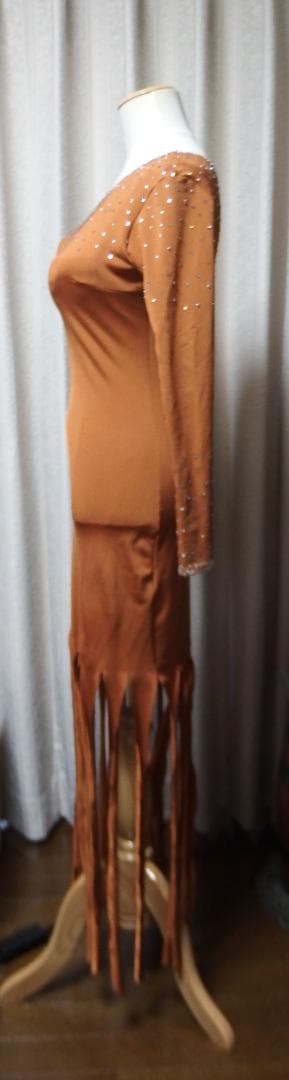 2/14迄【社交ダンス】チャコット　ブロンズ色 ラテンドレス