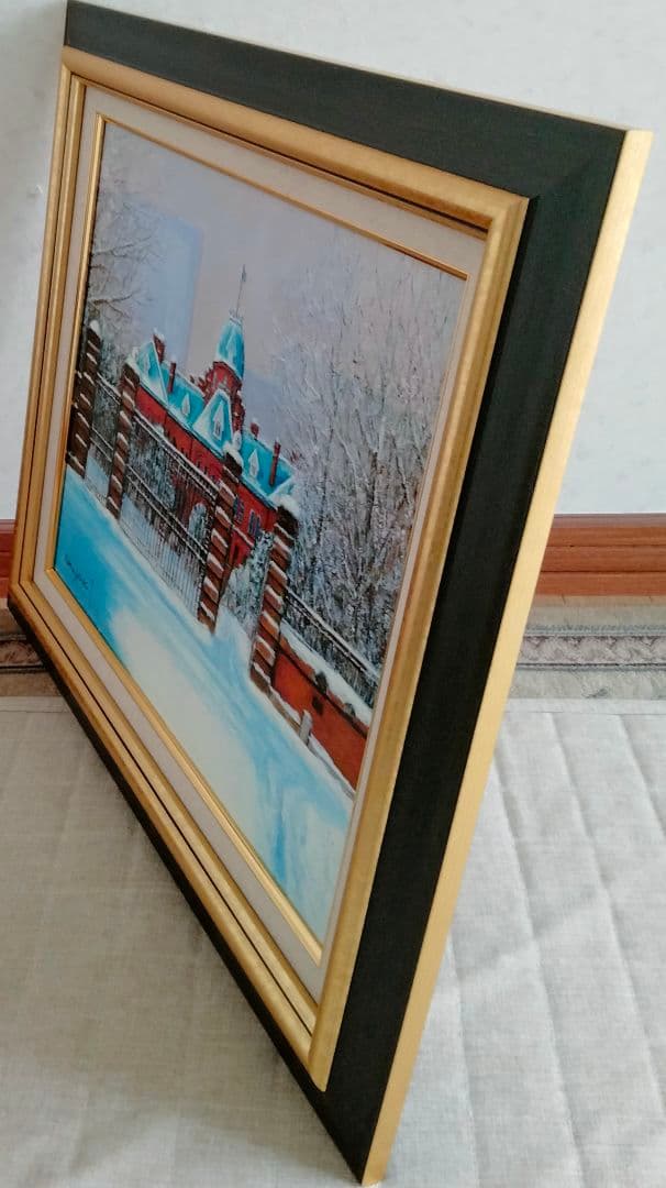 油絵　冬麗（旧北海道庁舎）F8 洋画家・池畠史幸　新作真筆画