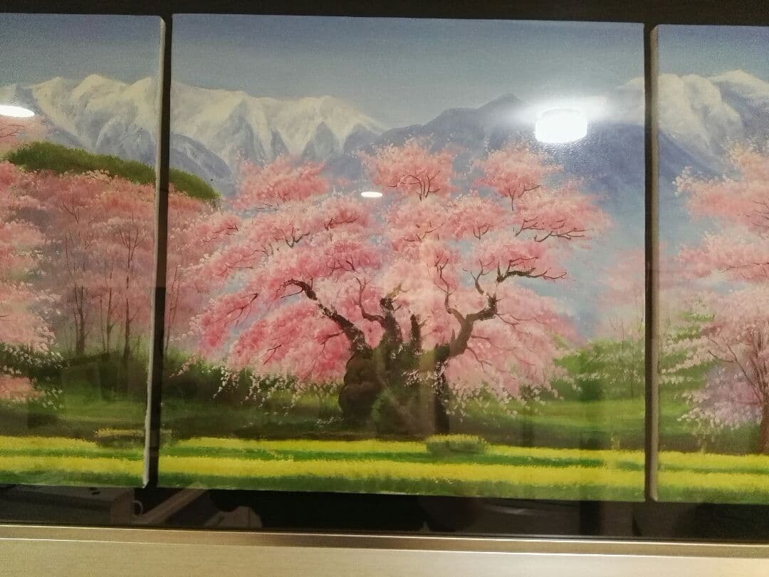 日本人の心の拠り所『桜』の壮大な絵画(サイン入り)
