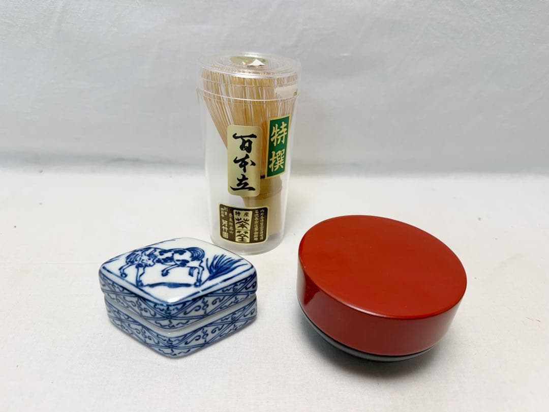 未使用 茶道具 指物師 仙水正之作 蝋引き仕上げ 桑 旅箪笥 十三点セット印有