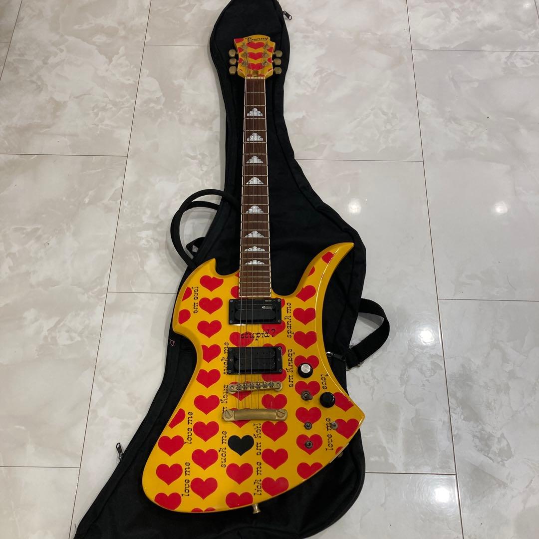 Burny MG-145S HY hide Model 】イエローハートギター