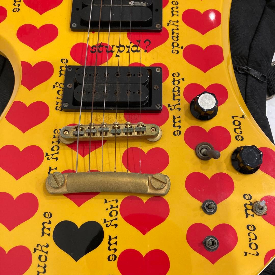 Burny MG-145S HY hide Model 】イエローハートギター