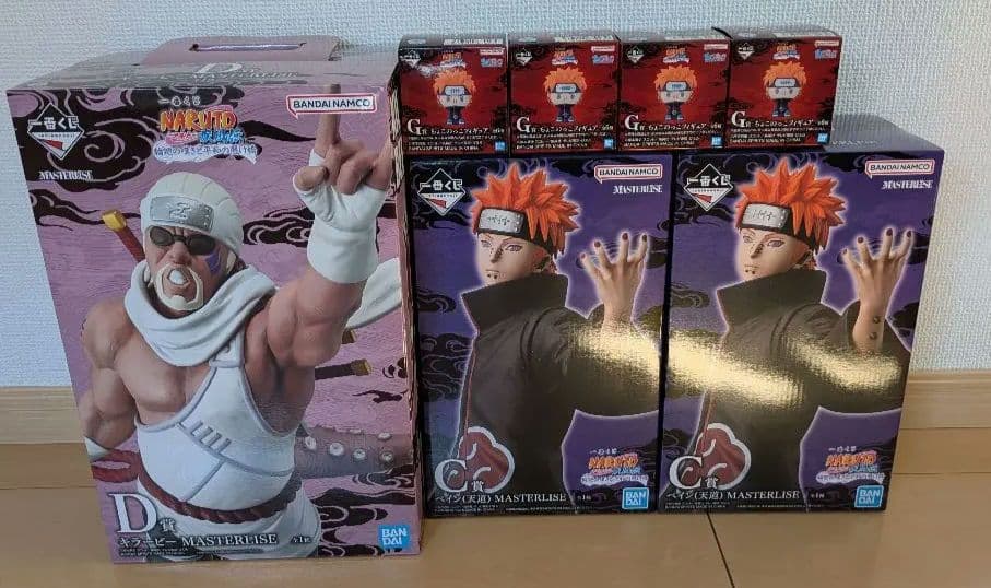 【新品未開封】ナルト一番くじ　キラービーD賞、ペインC賞×2　下位賞おまけつき