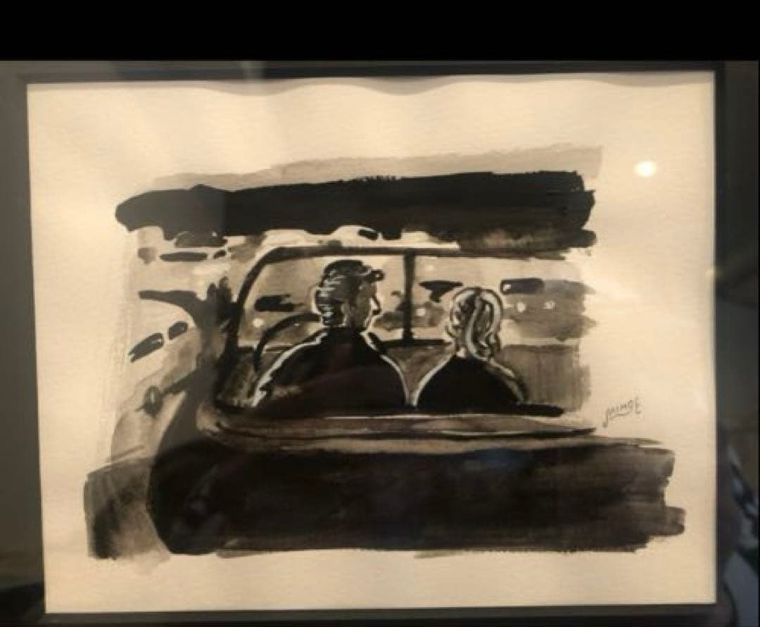 やす PORTER CLASSIC 水彩画 木製フレーム付き