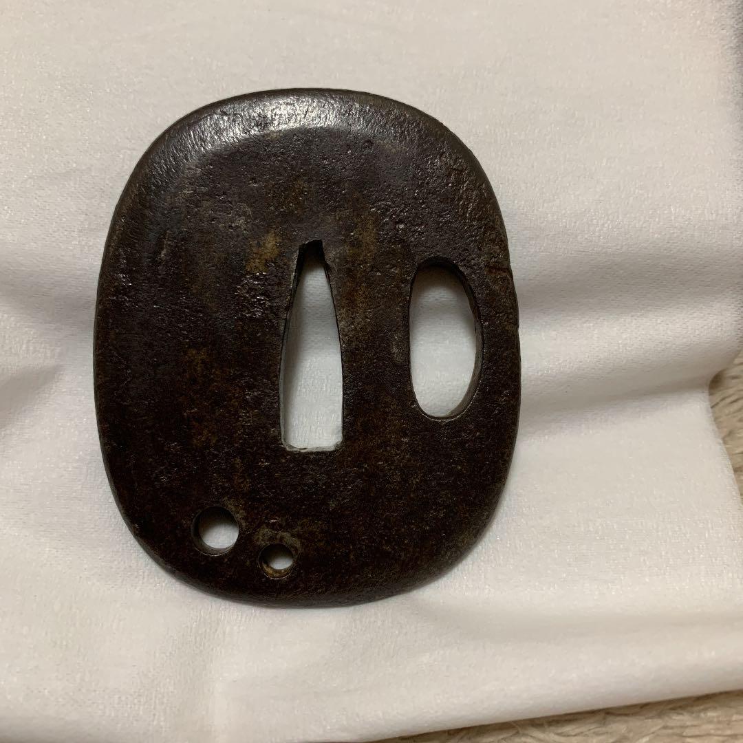 鍔　短刀　鉈象嵌