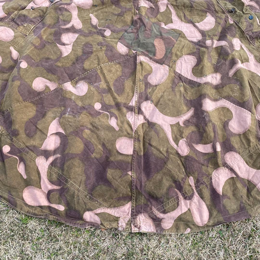 【超レア】ハンガリー軍幕　初期型　扇型　１枚①　迷彩　ハリケーンカモ　ミリタリー