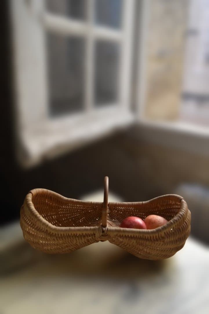 美品　フランスアンティーク　可愛いピーナツ型パニエ　ヴィンテージ