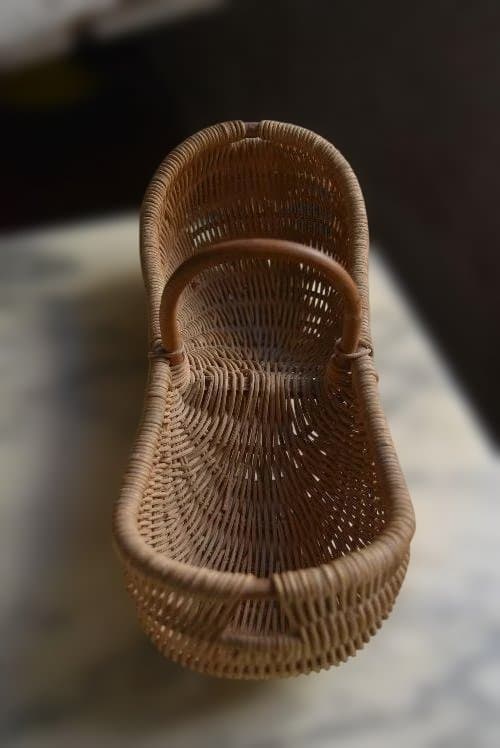 美品　フランスアンティーク　可愛いピーナツ型パニエ　ヴィンテージ