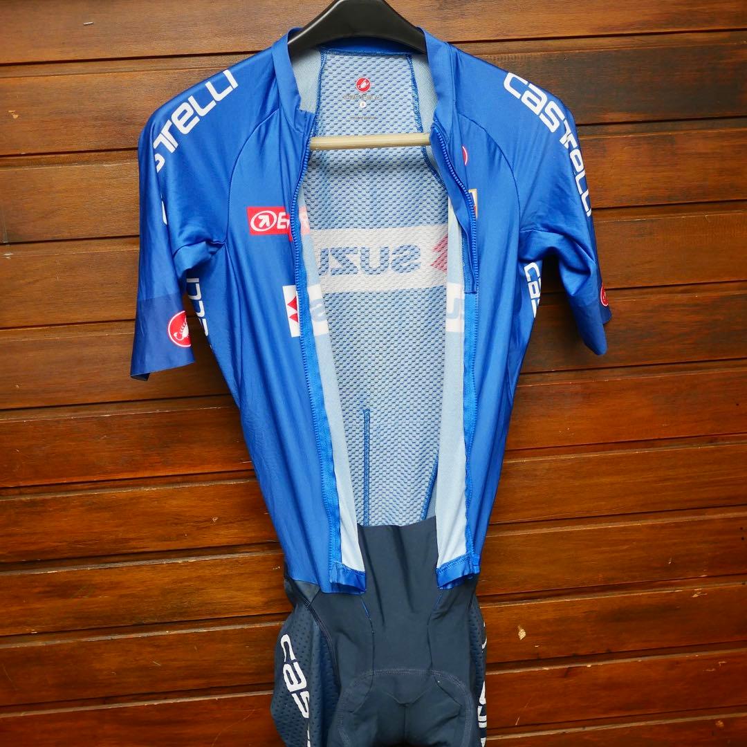 選手支給品 イタリアナショナルチーム ロードスーツ スキンスーツ カステリ プロ