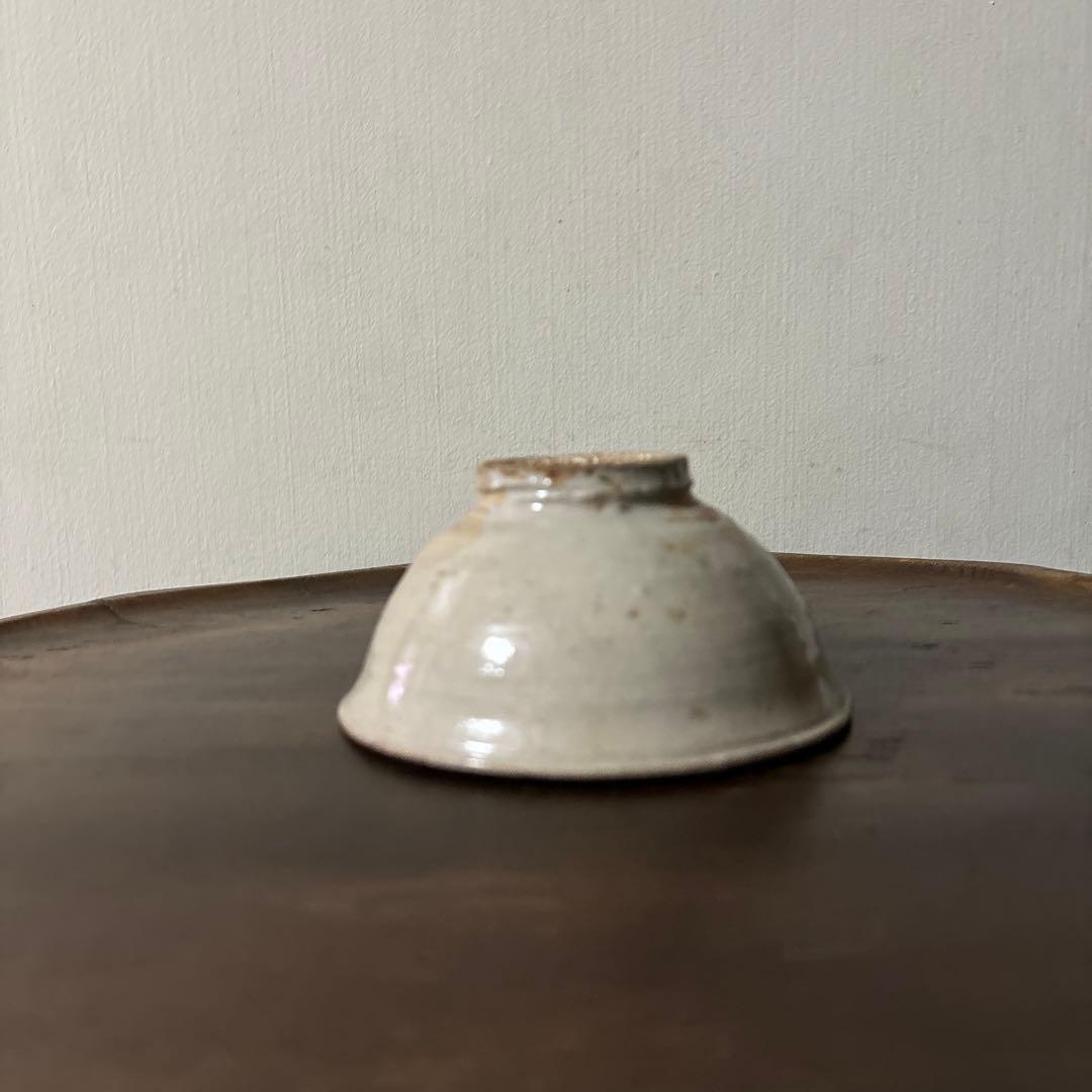 李朝小鉢　堅手　白磁　小服茶碗　大盃　韓国アンティーク　古道具　古民芸　古陶磁