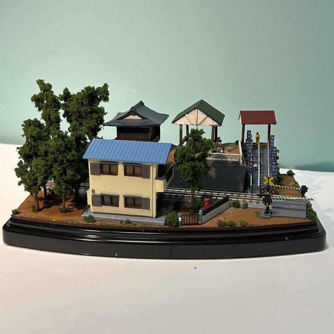 ♥YOU♥様　ご予約品　江ノ電腰越　満福寺と踏切　鉄道ジオラマ　Nゲージ
