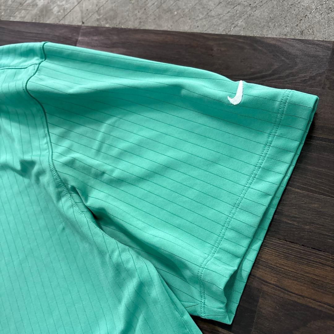 8SM1 NIKE GOLF ゲームシャツ　グリーン　L スポーツ　古着