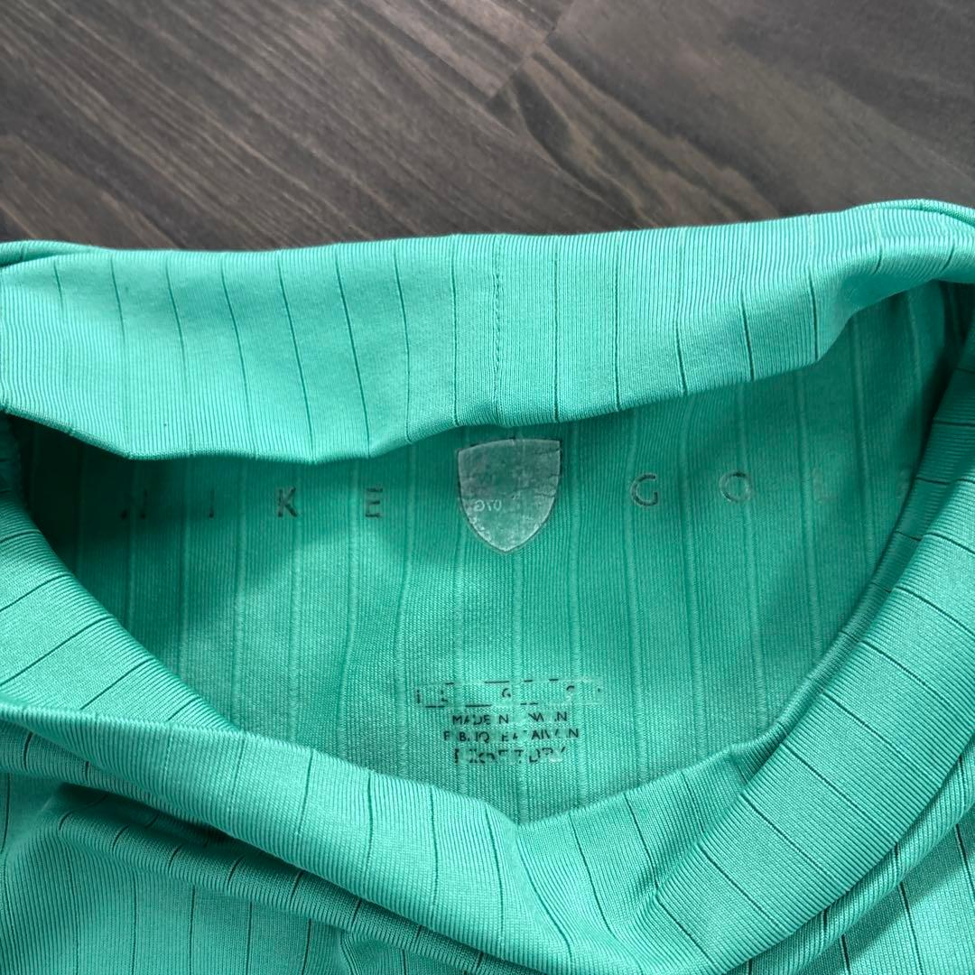 8SM1 NIKE GOLF ゲームシャツ　グリーン　L スポーツ　古着
