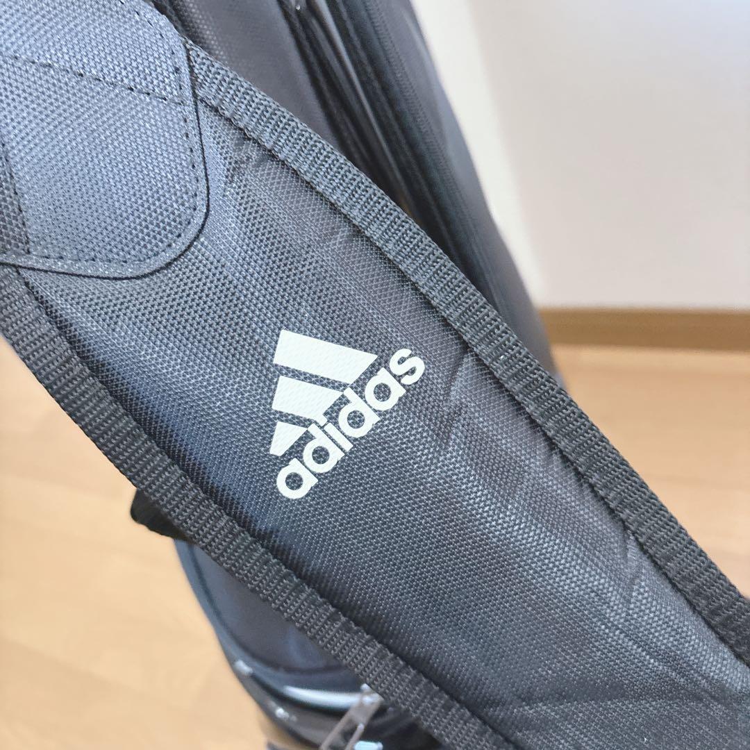 K384 美品！adidas キャディバック ブラック 軽量