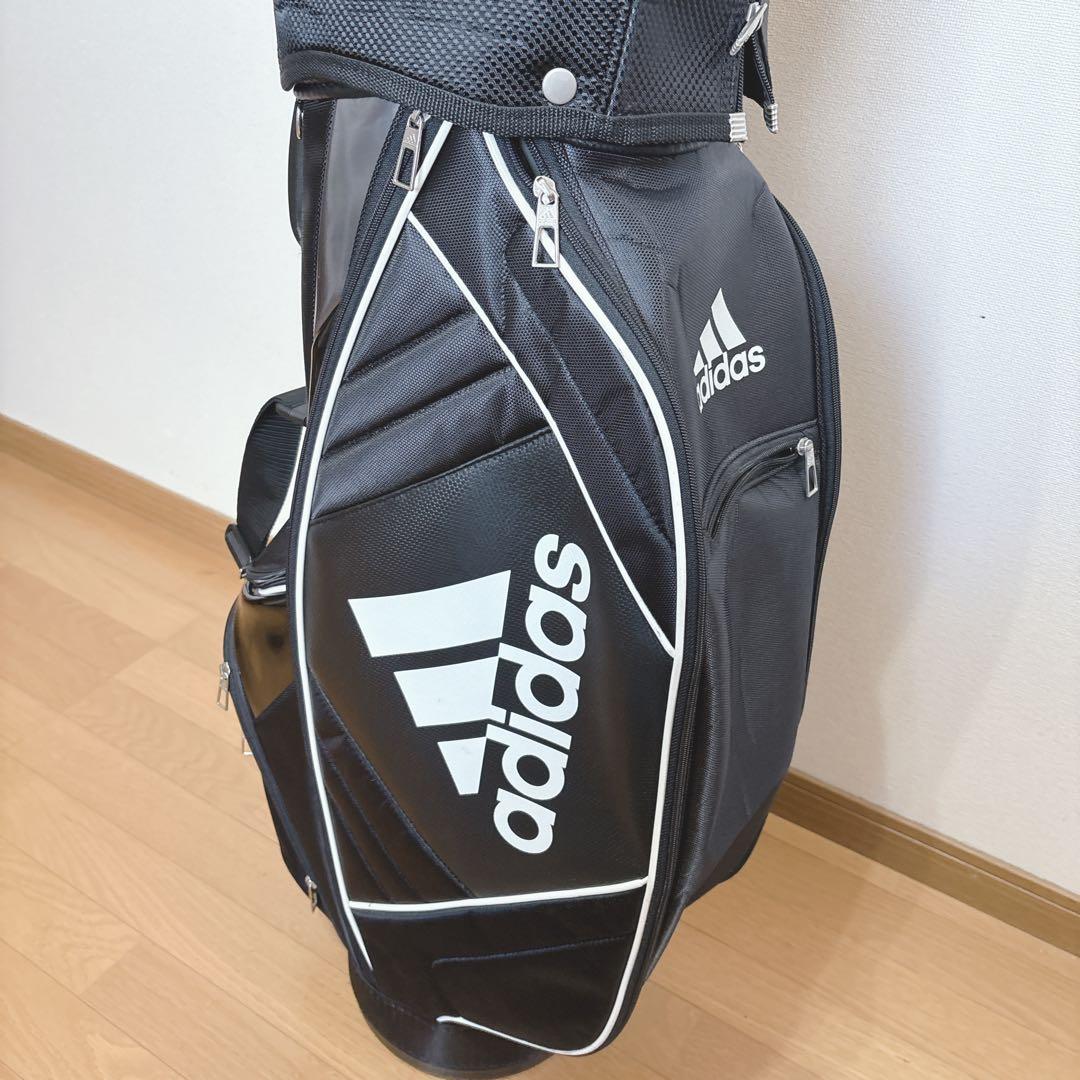 K384 美品！adidas キャディバック ブラック 軽量