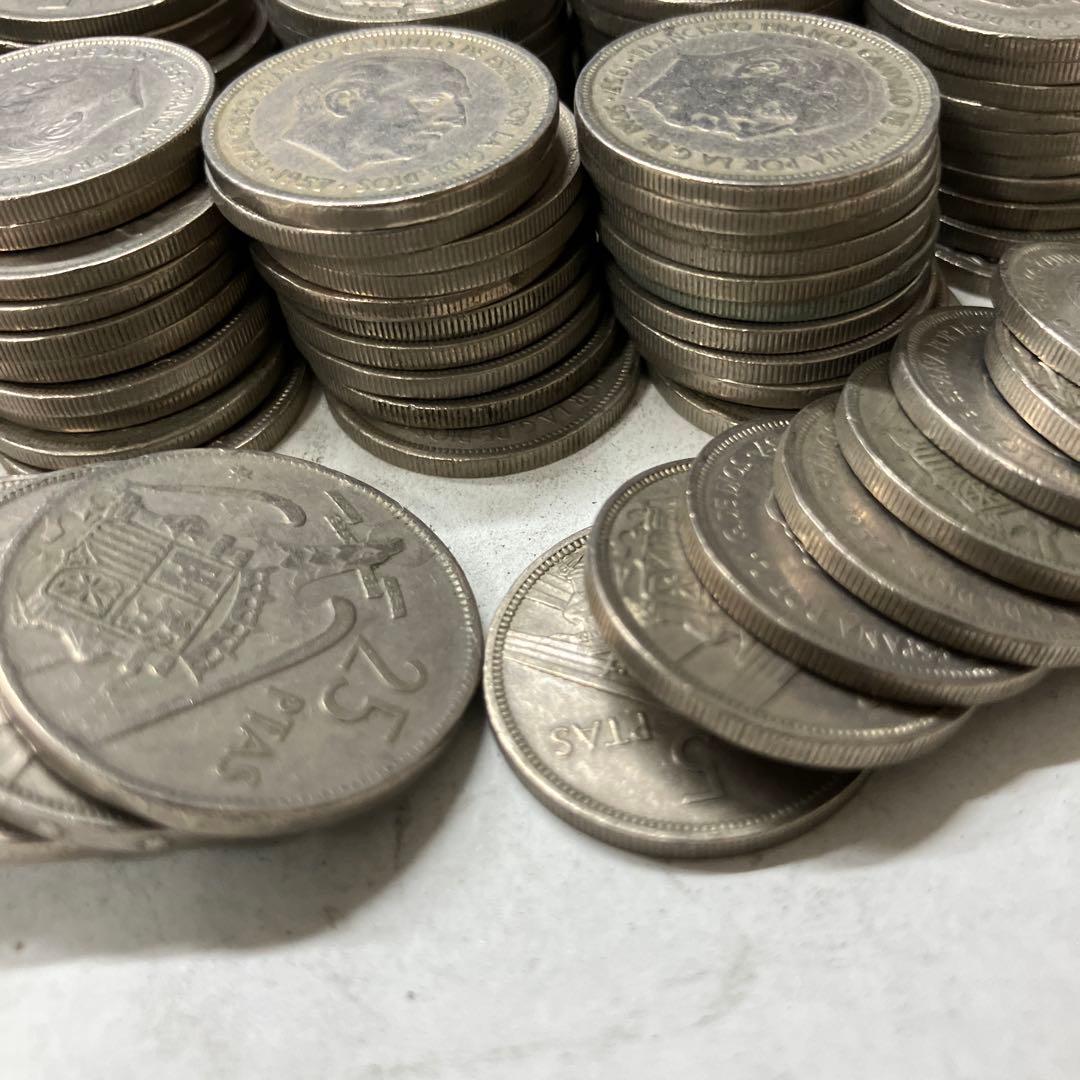 スペイン　ペセタ　まとめ売り　　硬貨