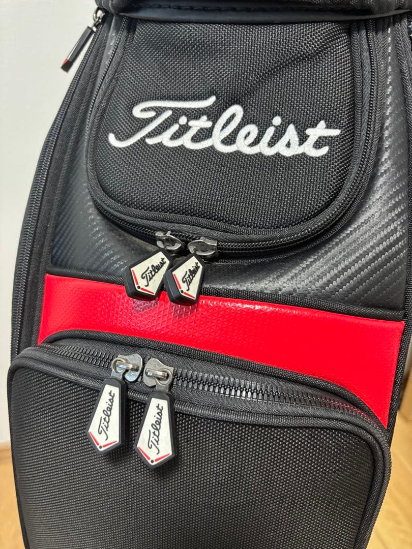 ⭐︎美品⭐︎Titleist タイトリスト　キャディバッグ 黒赤