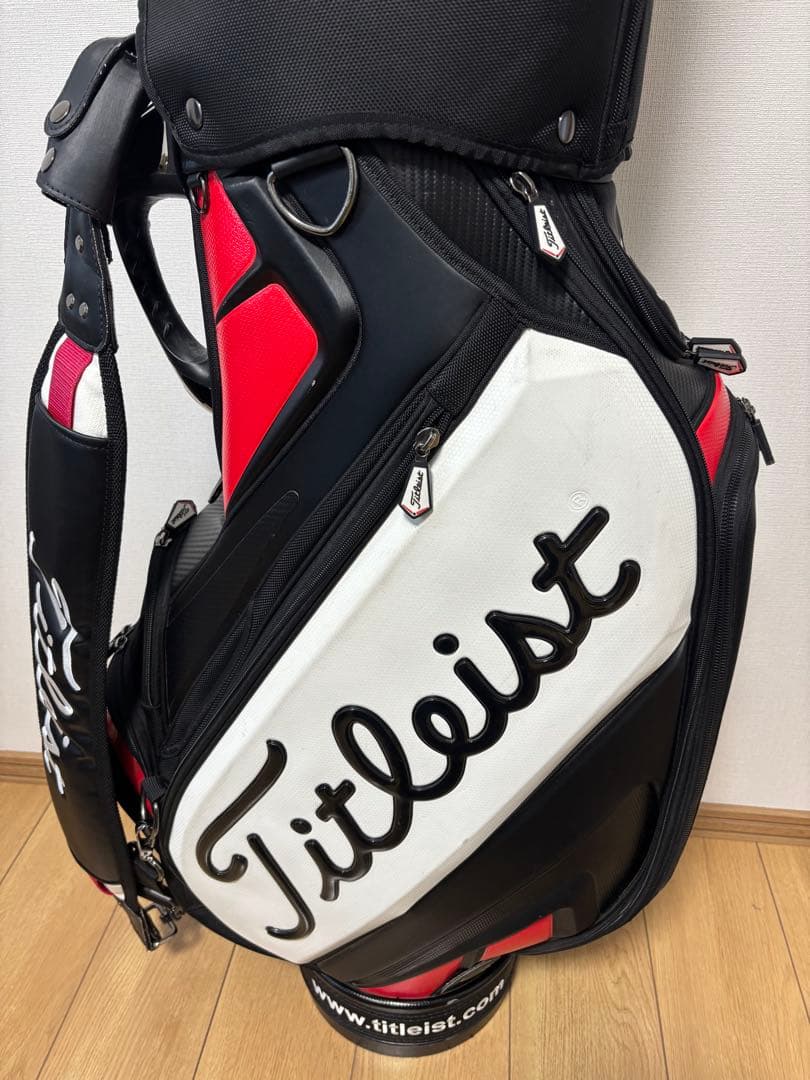 ⭐︎美品⭐︎Titleist タイトリスト　キャディバッグ 黒赤