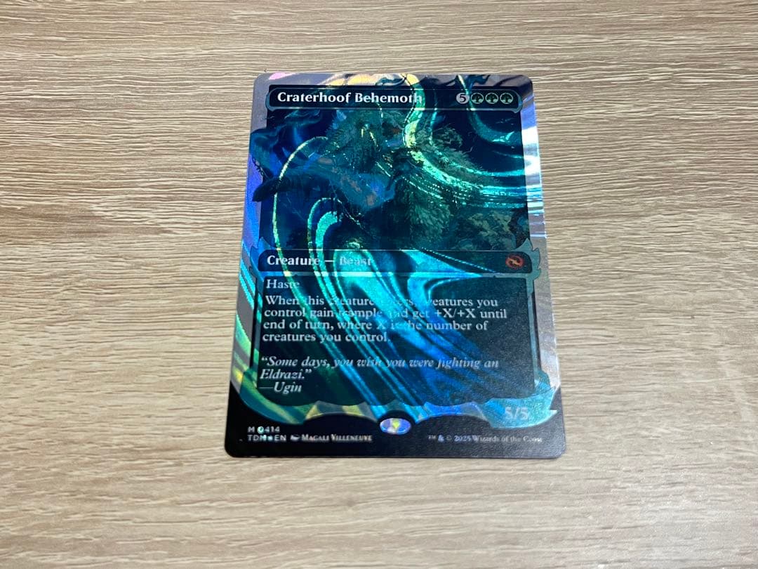 MTG タルキール　孔蹄のビヒモス　ハロー・Foil ショーケース　英語