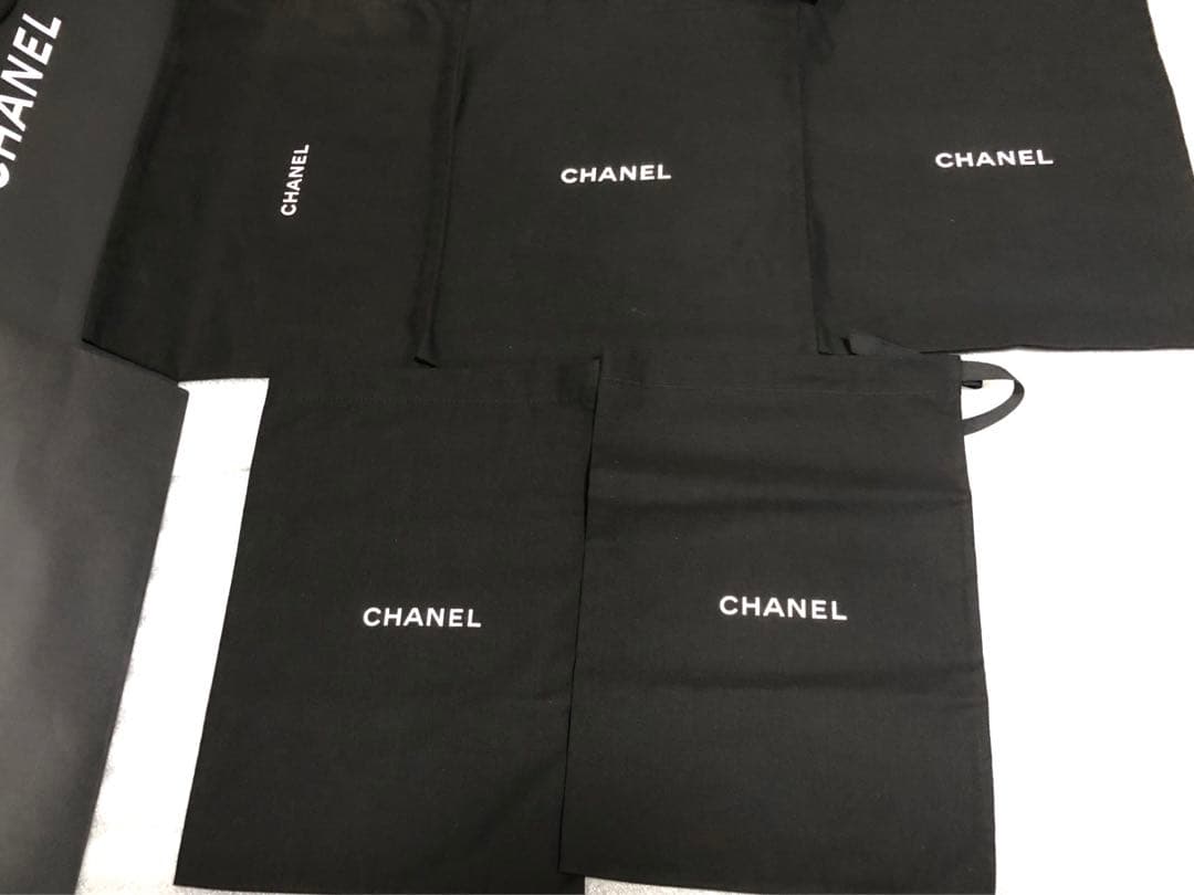 シャネル　ロゴ靴紐　ロングブーツ等靴保存袋　ショッパー　まとめ売り