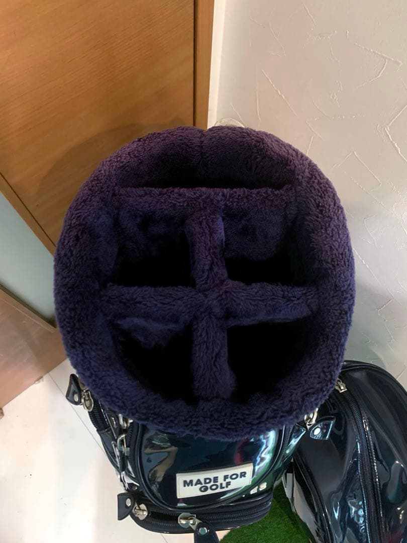 正規品　良品　パーリーゲイツ　エナメル　キャディバッグ　メンズ　レディース